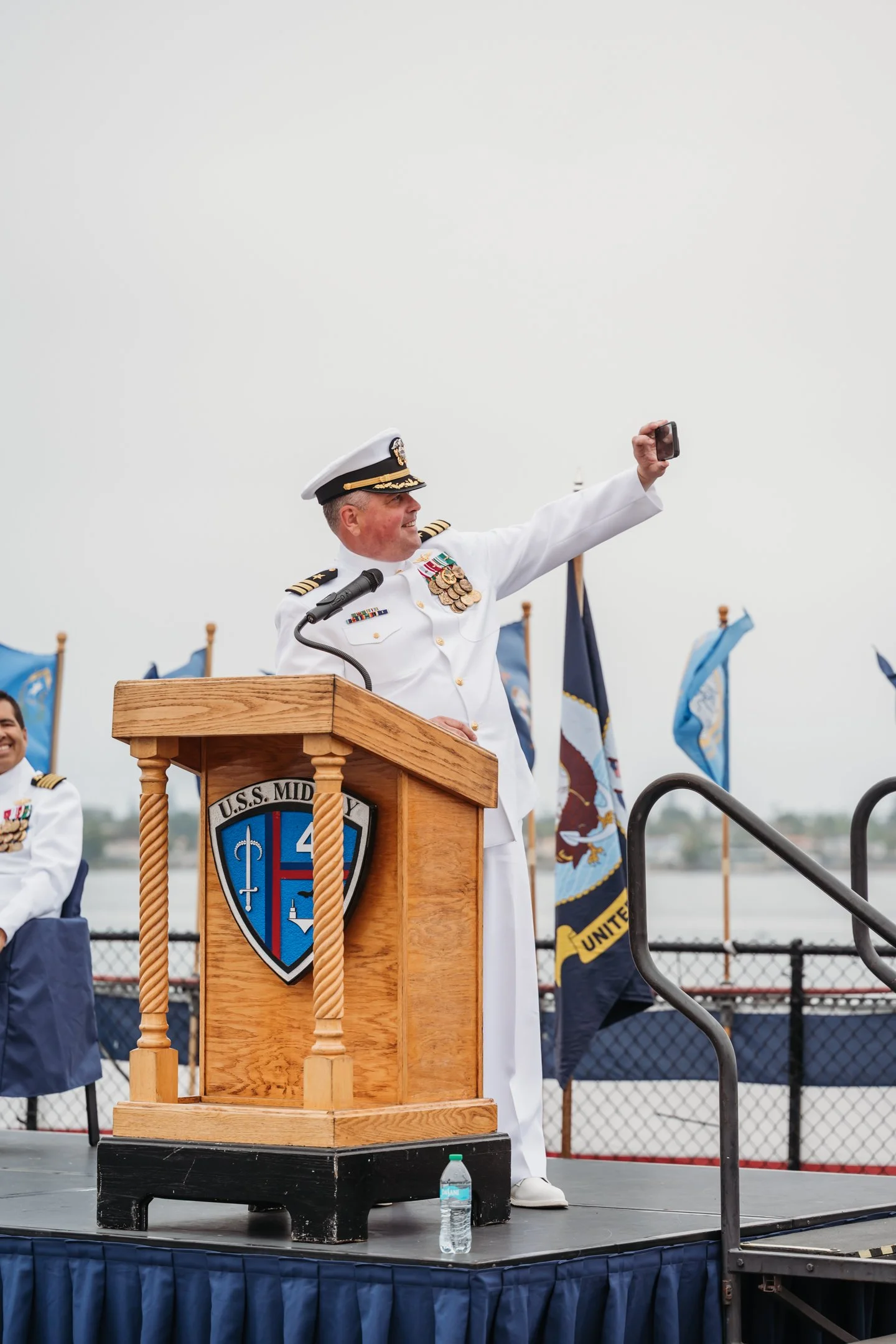 US Navy Retirement Ceremony USS Midway