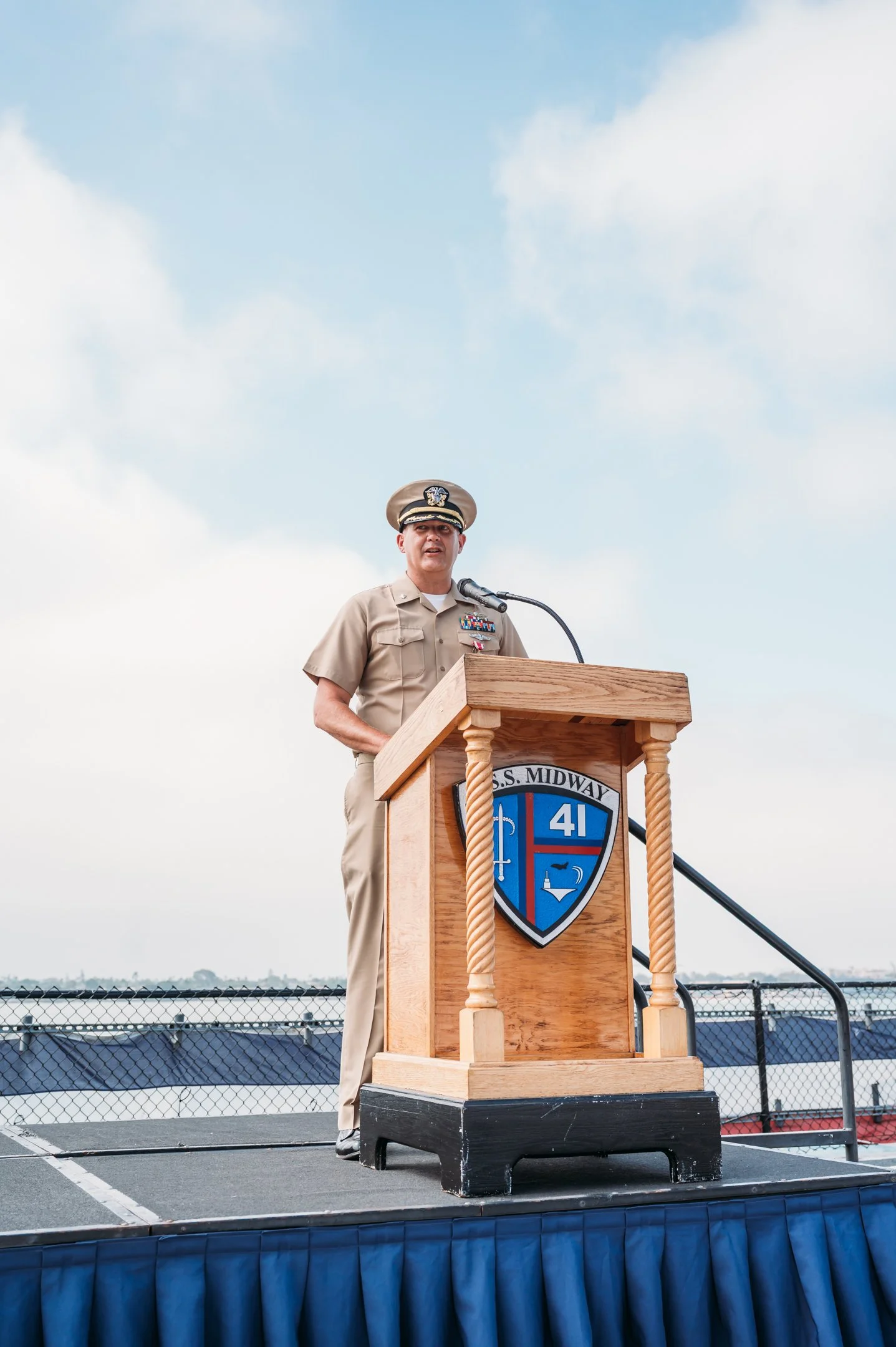 military retirement on uss midway