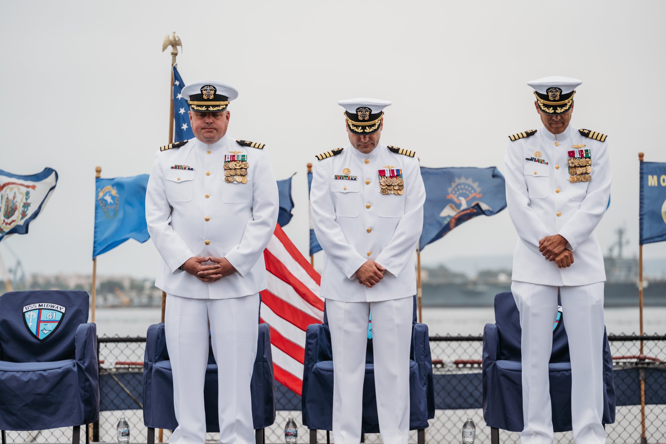 US Navy Retirement Ceremony USS Midway