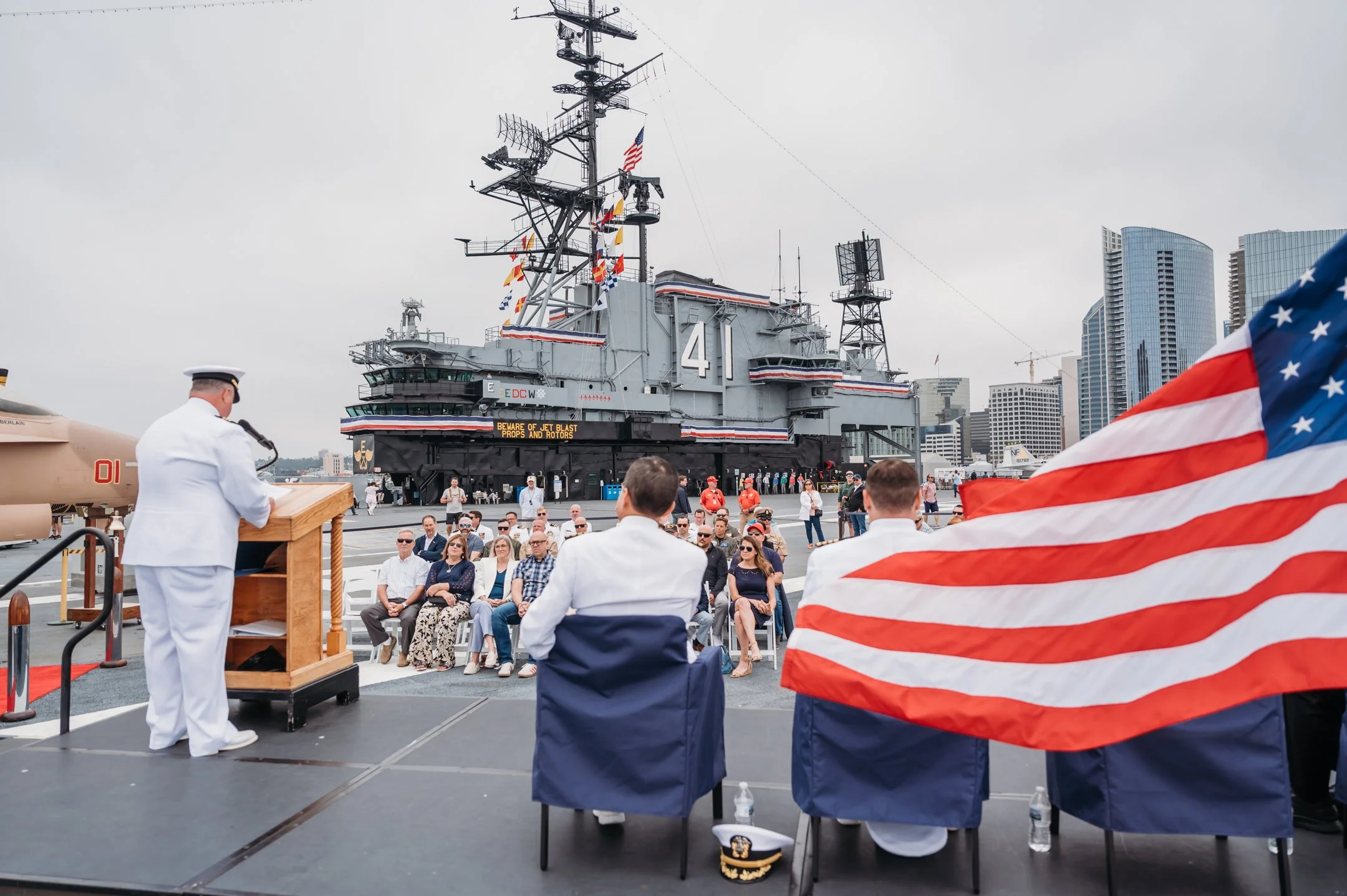 US Navy Retirement Ceremony USS Midway