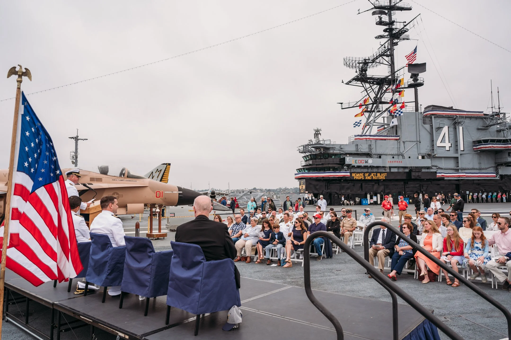US Navy Retirement Ceremony USS Midway