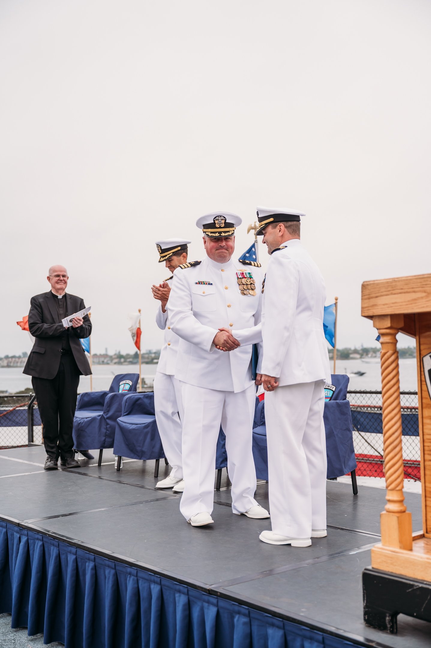 US Navy Retirement Ceremony USS Midway