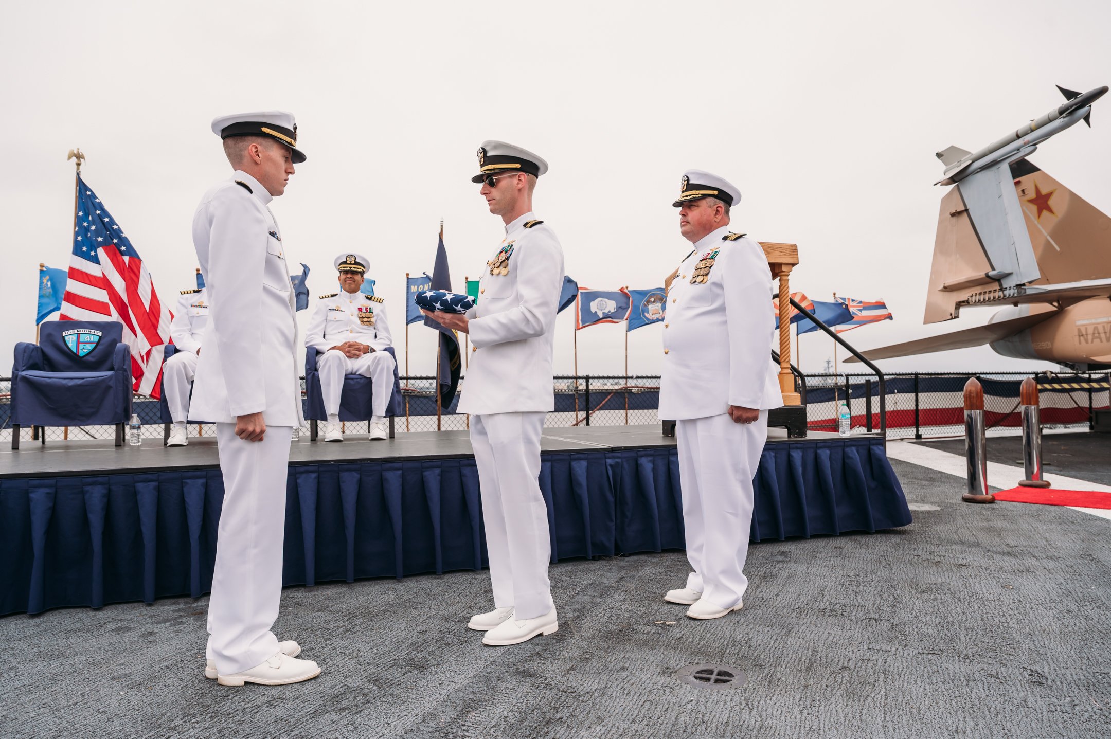 US Navy Retirement Ceremony USS Midway