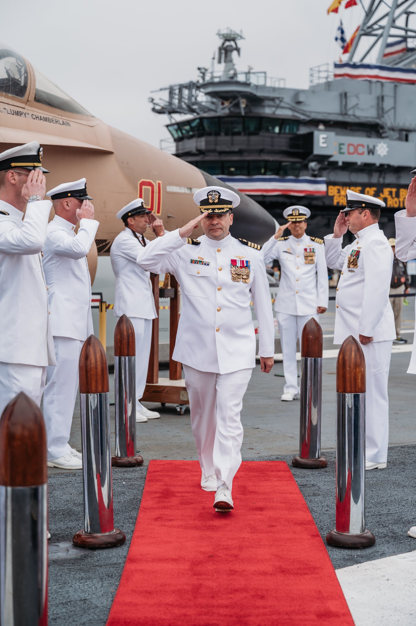 US Navy Retirement Ceremony USS Midway