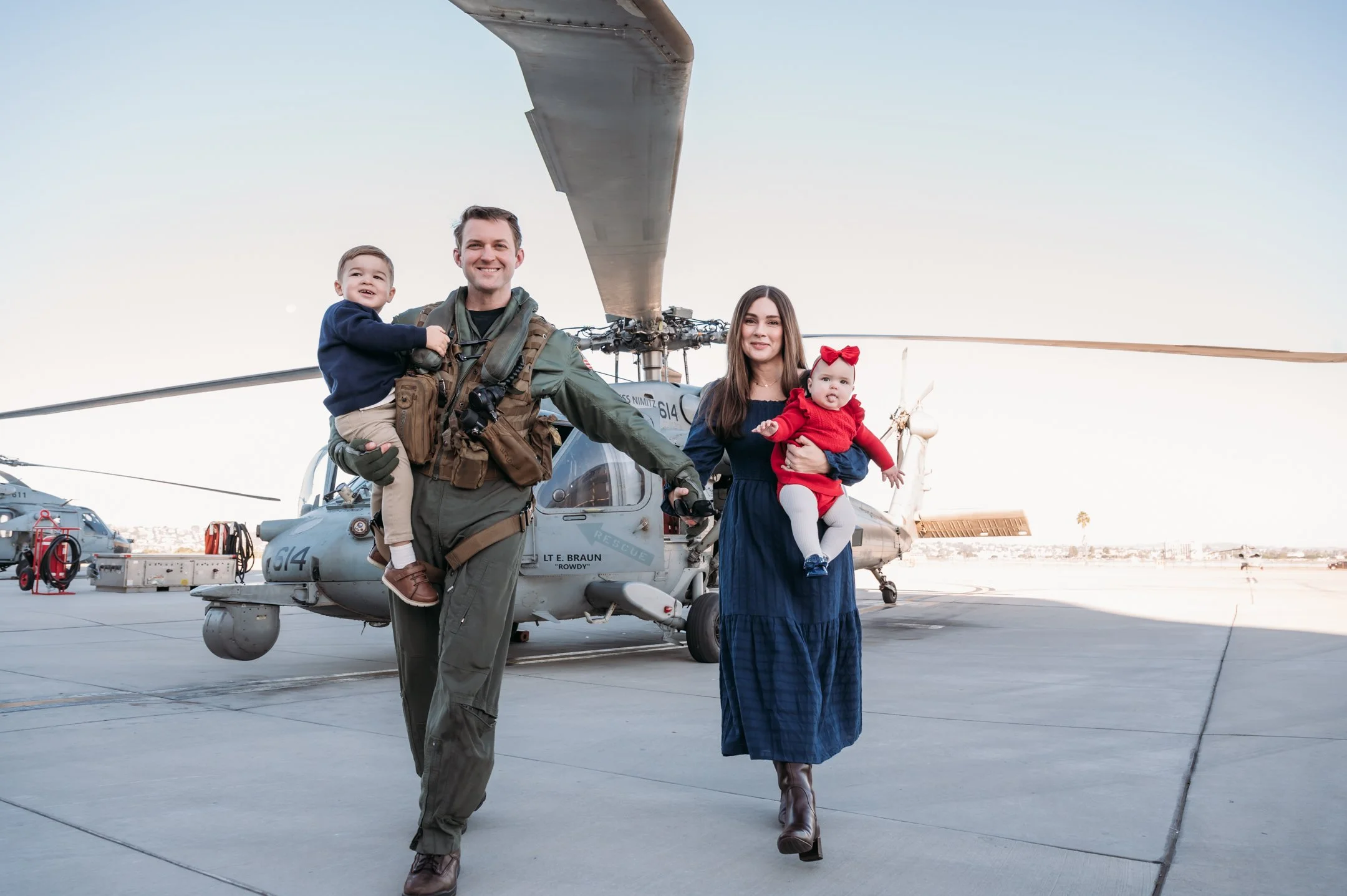 military homecoming helicopter squadron San Diego