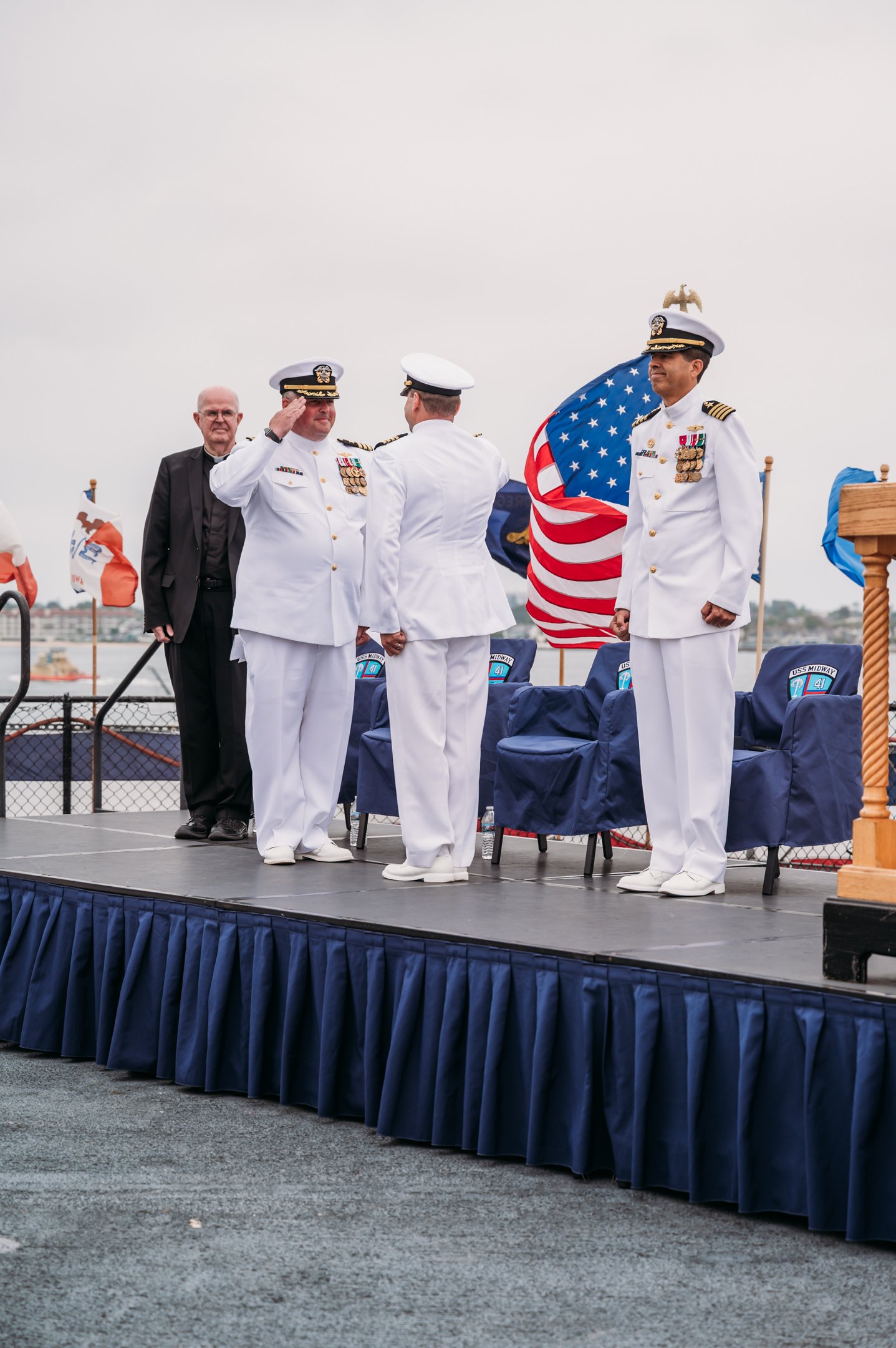 US Navy Retirement Ceremony USS Midway