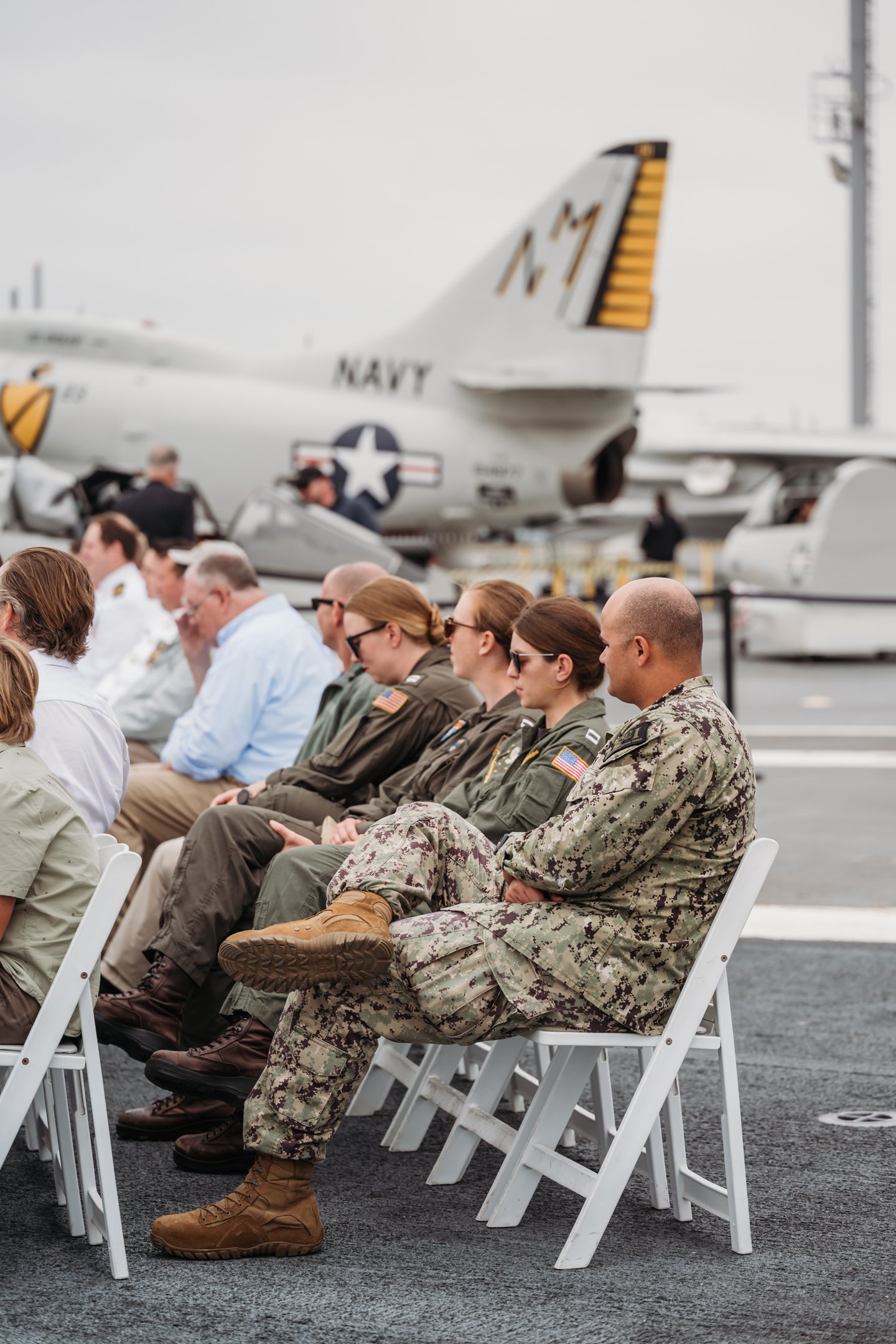 US Navy Retirement Ceremony USS Midway