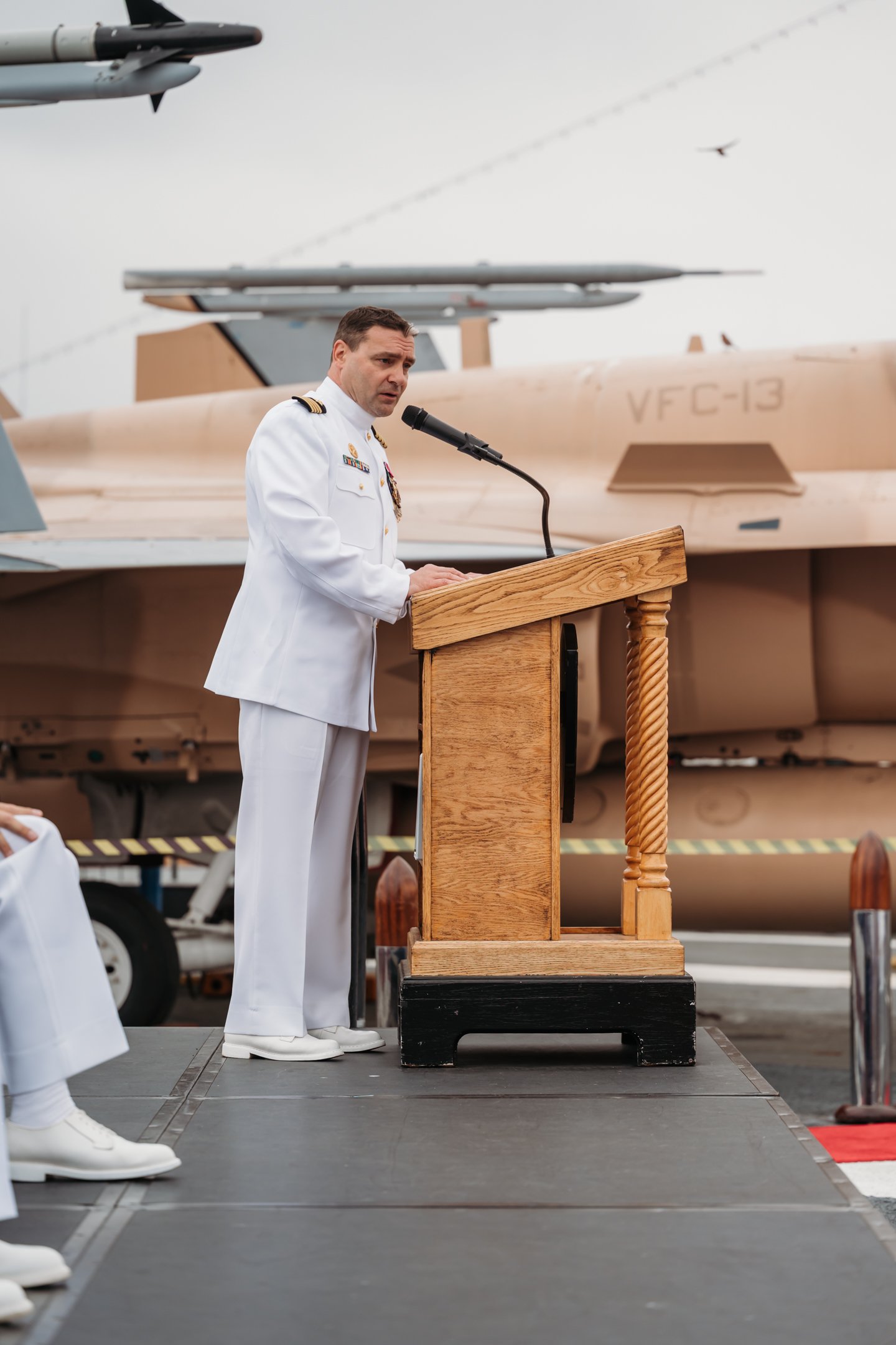 US Navy Retirement Ceremony USS Midway