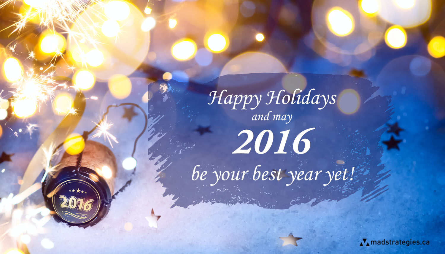 art Christmas and 2016 New year party background