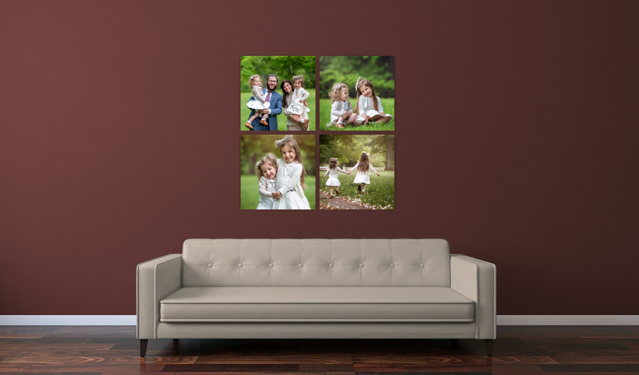 FOURSQUARE (4) 20x20 Canvas Wrap .... $1,075 OR (4) 20x20 ThinWrap .... $775