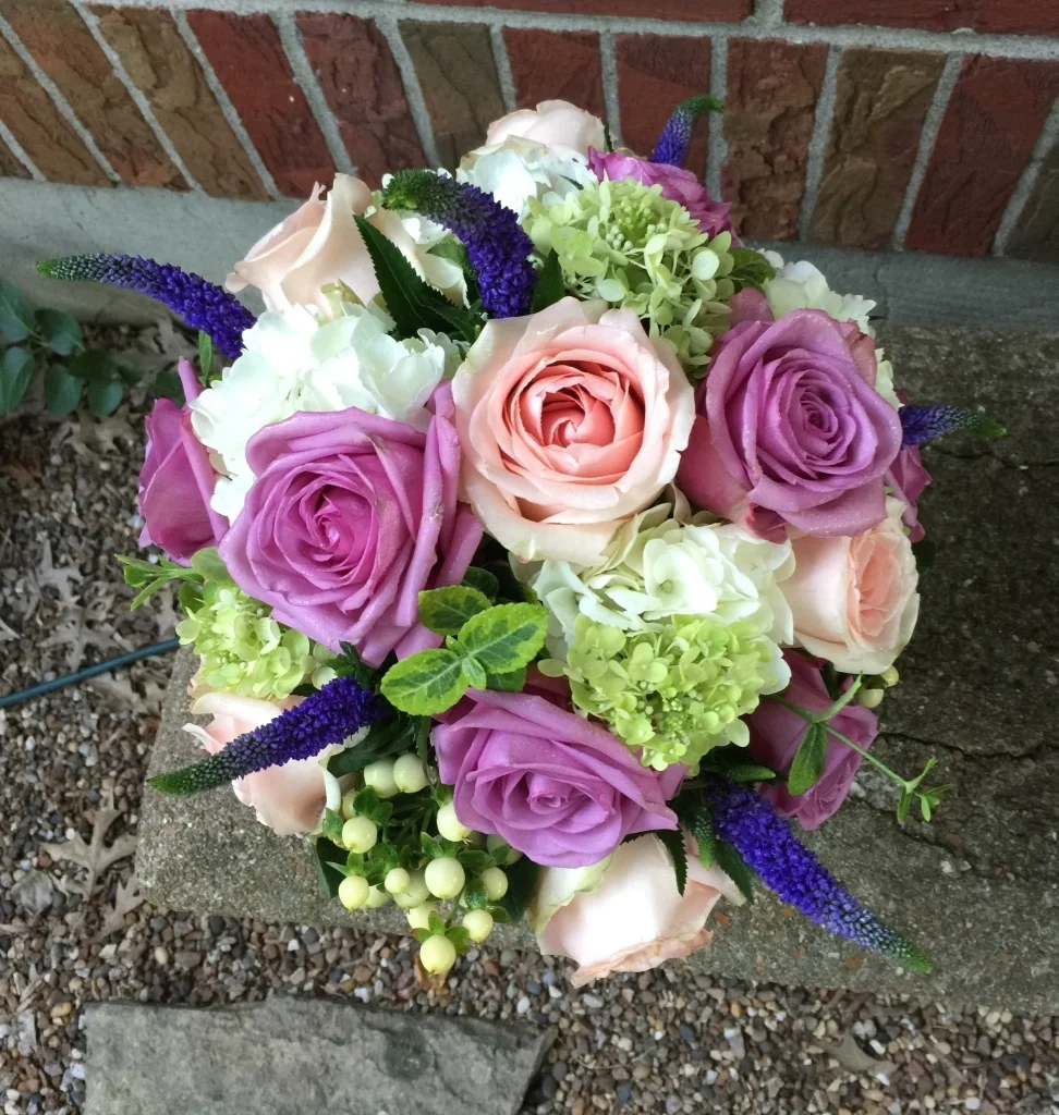 Roses, Veronica, Hydrangea and Hypericum