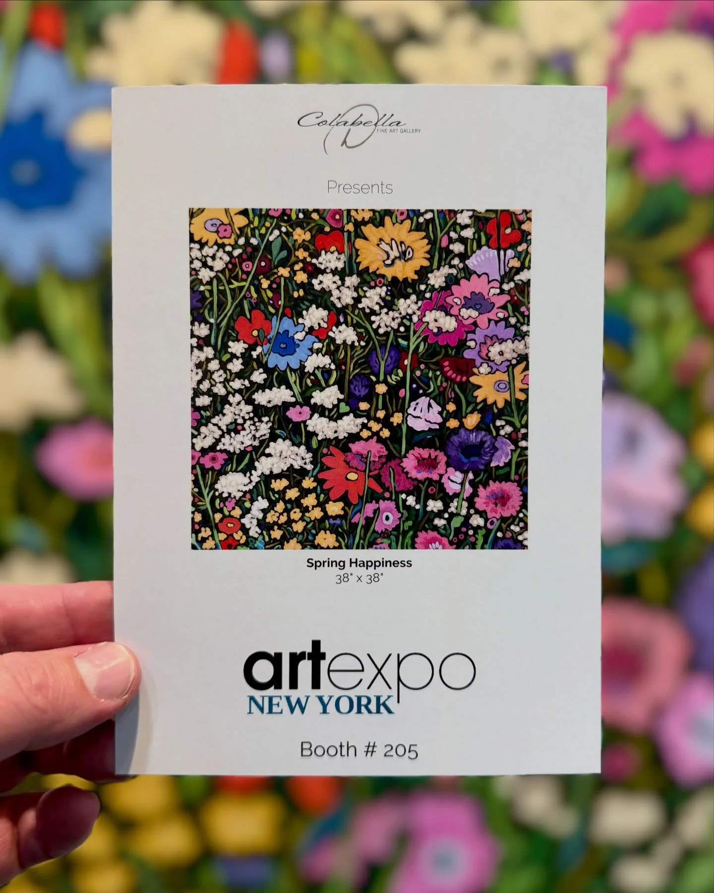 ARTEXPO NY DAY 2: Come by and see all of our "pretty things!!" Me and @eveb_art  @darrenjonesart  @lilylifedesigns are showing in Booth 205 all weekend with the D. Colabella Fine Art Gallery. Come say hello!! 💚🌸💙🌺💛

@pier36
@artexponew