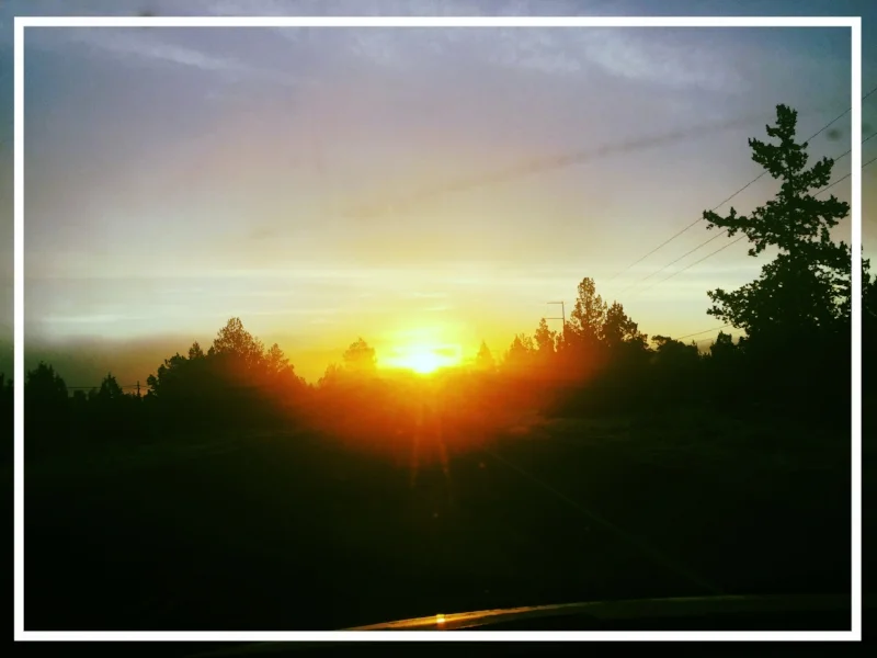 Morning commute. Proverbial new day shot. Still pretty.