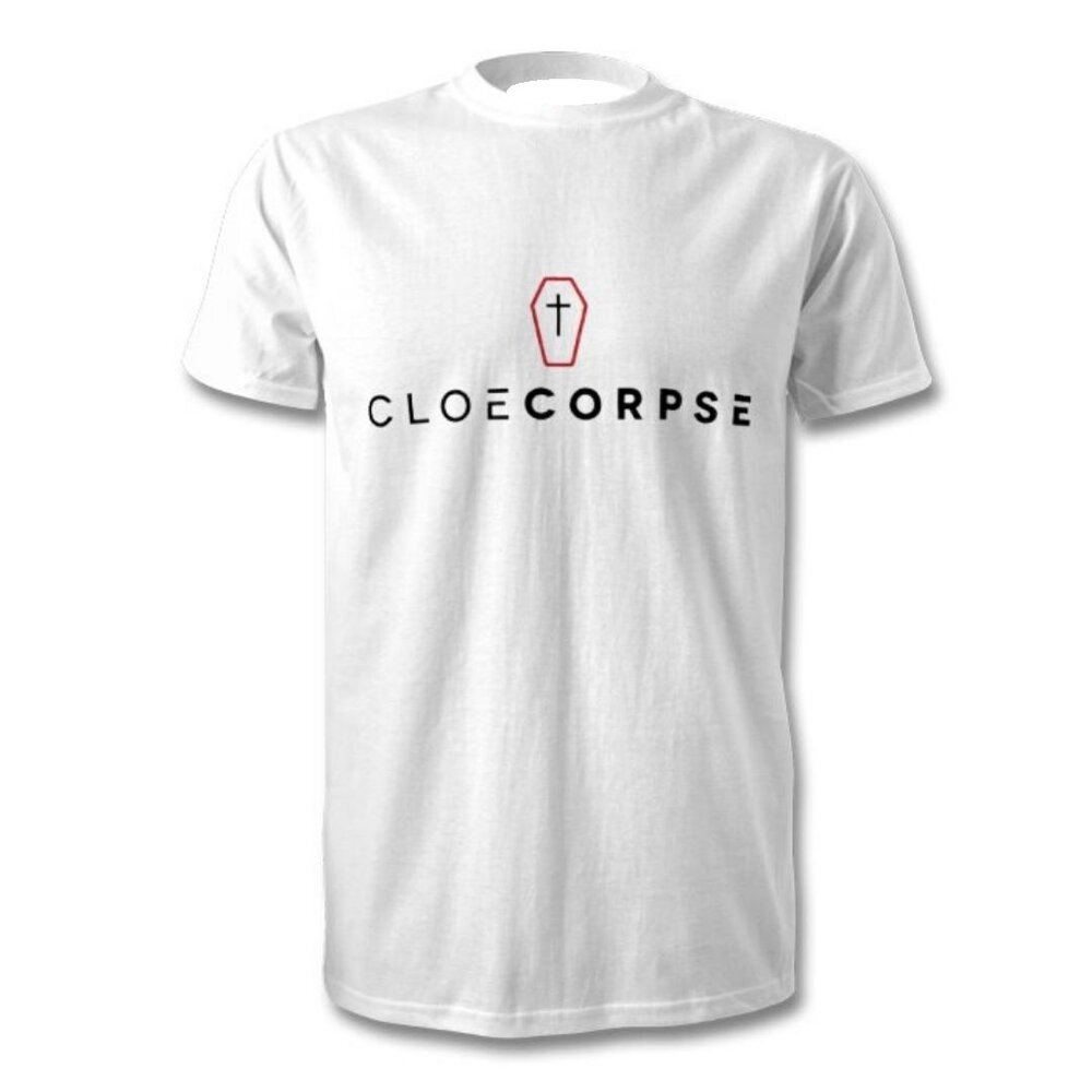Cloe Corpse Logo Tee White Cloe Corpse Logo Tee White