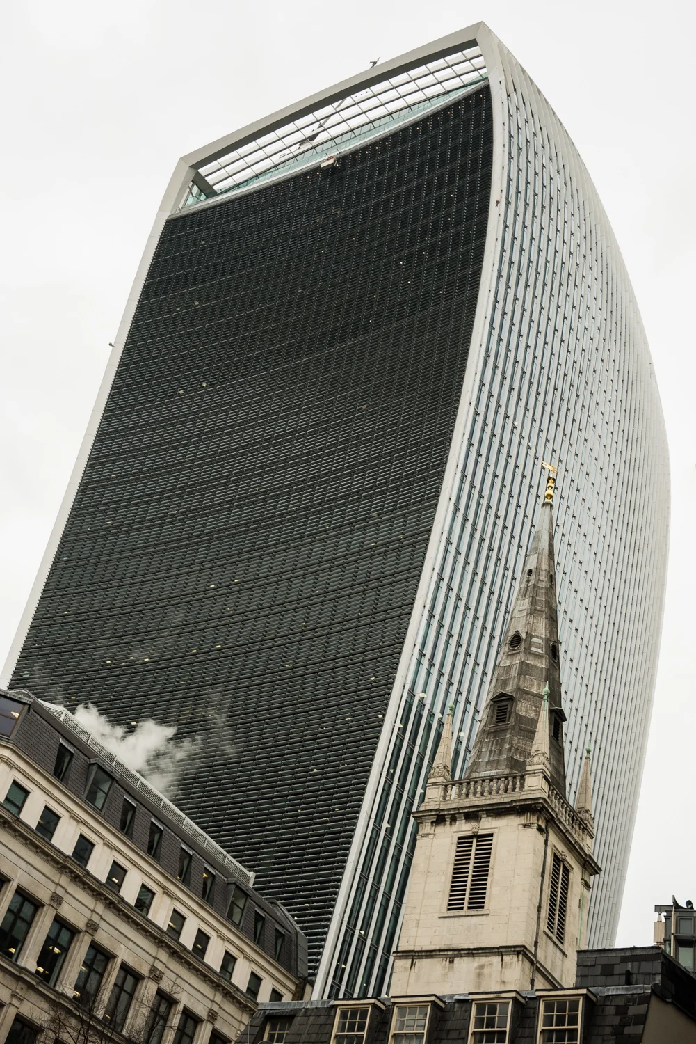 St Margaret's is rather dominated by the 'walkie talkie' building from certain angles