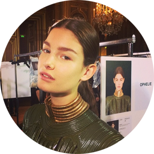 Regram from Tom Pecheux - Ophelie Guillermand at Balmain
