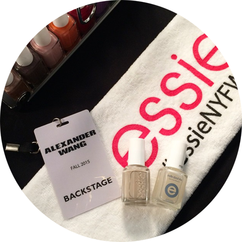 Nail Artist Michelle Saunders used two coats of Jazz and the Matte About You topcoat to create the nail look for the Alexander Wang Fall 2015 Show -&nbsp;Regram @essiepolish