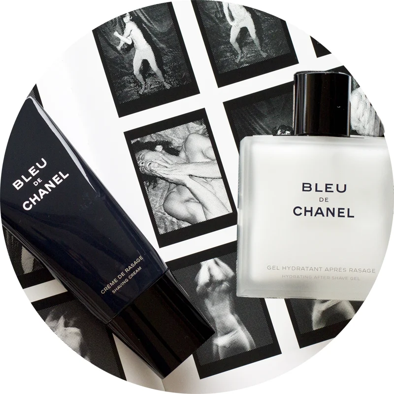 Shave in style with Blue de chanel