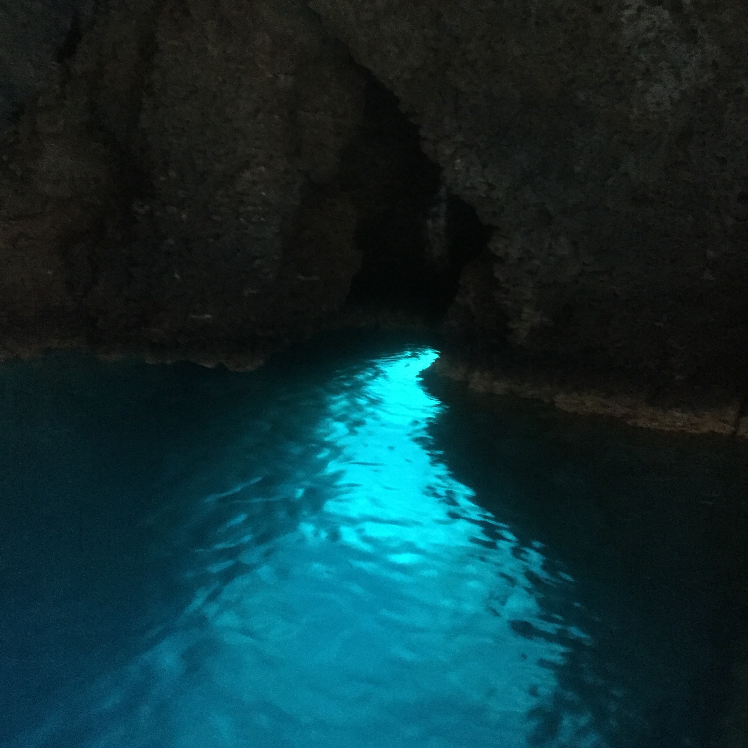 One of the blue caves of Taormina
