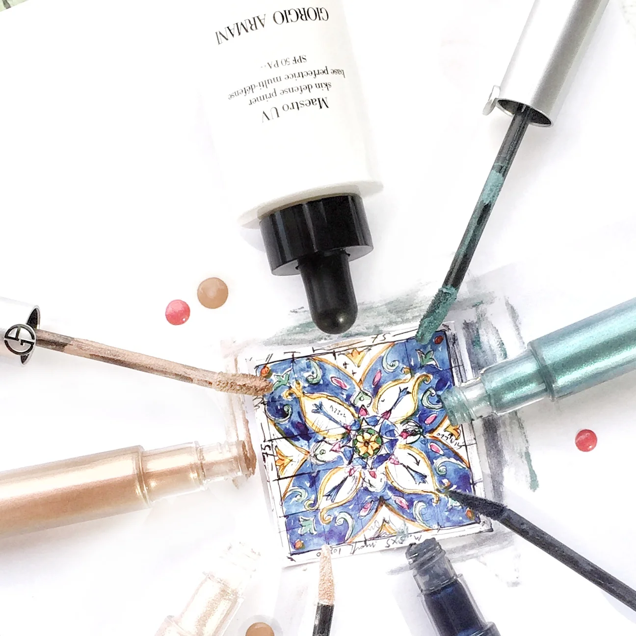 Makeup treats courtesy of Giorgio Armani