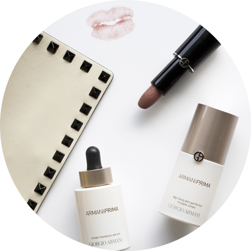 Armani Prima and Rouge D'Armani Sheer in Sepia 203 (Fall Sepia Collection) 