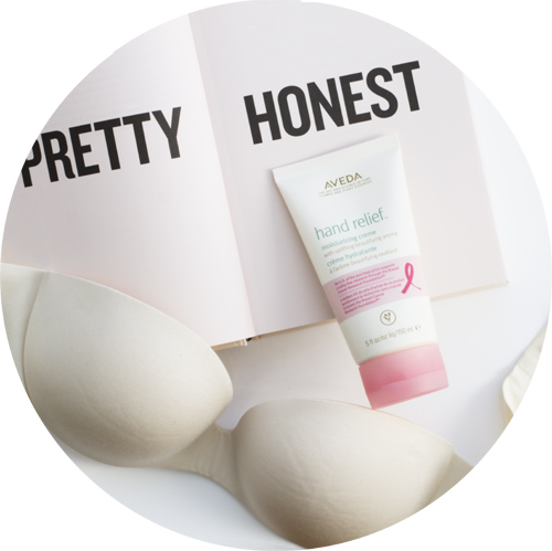 Aveda Hand Relief Moisturizing Cream with Beautifying Aroma for The Estée Lauder Companies Breast Cancer Awareness Month.
