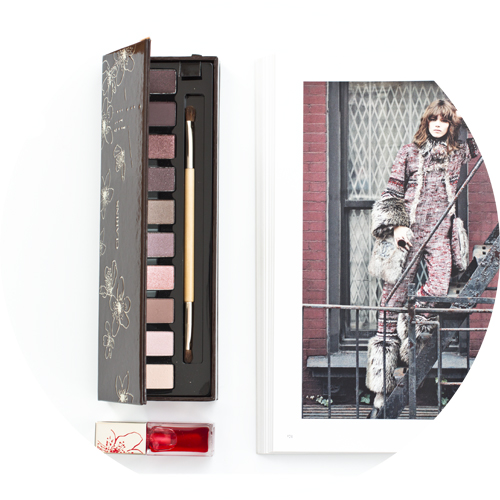 clarins the essentials palette yeux and huile confort levres with pur project