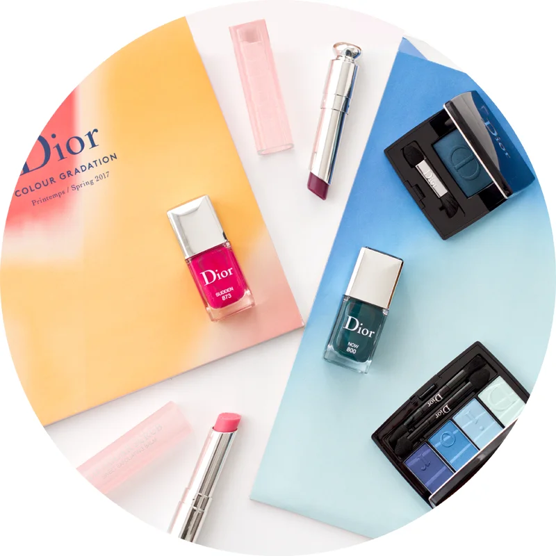 Colours Gradation - Dior gradient makeup trend