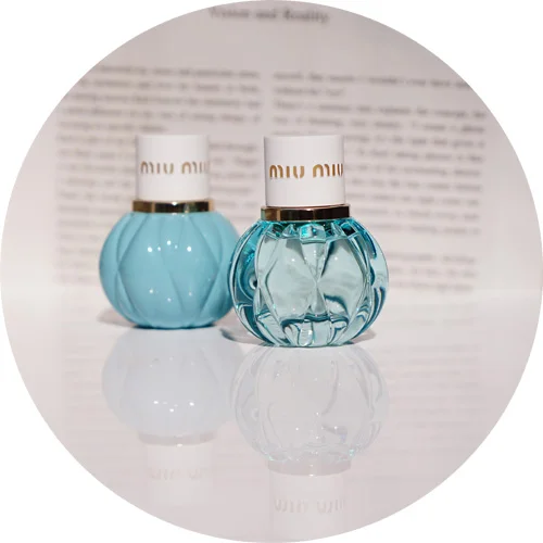 Miu Miu Eau De Parfum e Miu Miu Eau Bleu: the cutest 20 ml bottle, ever