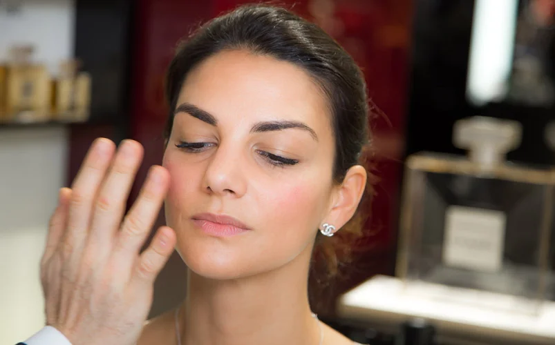 ...and blending it for a natural result...