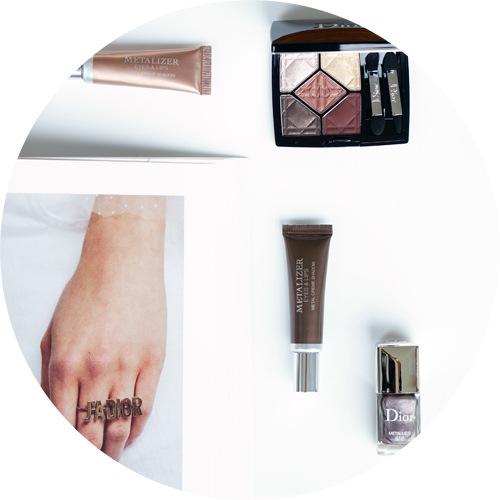 Dior Fall 2017 Metallic make-up collection