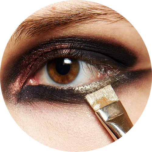 Balmain -&nbsp;tribal take with bronze and gold; piglio tribale con tocchi dorati