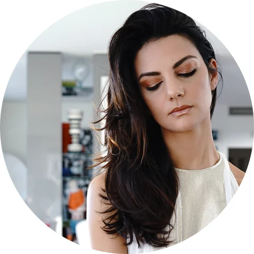 The metallic make-up look