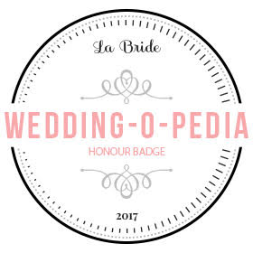 La Bride - Wedding-O-Pedia Honor Badge 2017 | Coreene Collins