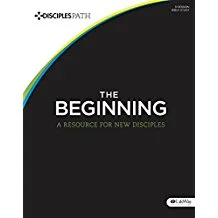 Disciple's Path: The Beginning is an intentional Bible study for new disciples of Christ that can be used in multiple group sizes ranging from one-on-one to larger groups.