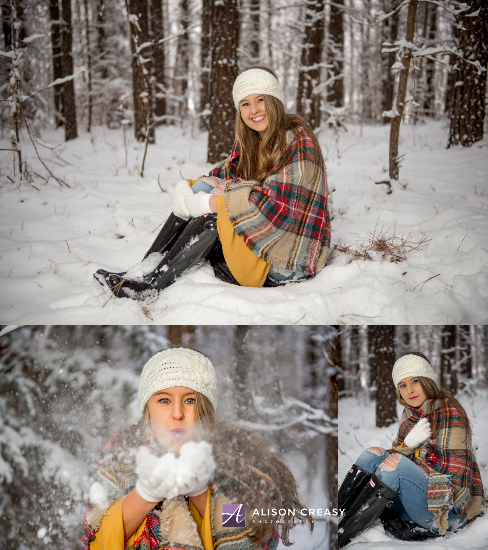 Alison Creasy Photography - Abby - Snow Portraits - Virginia Senior ...