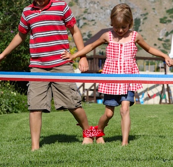 {Via} Who doesn't love a good old fashioned three-legged race?
