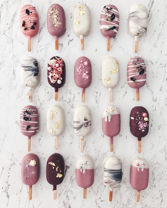 Cake Popsicle Fun Milk Glass Productions