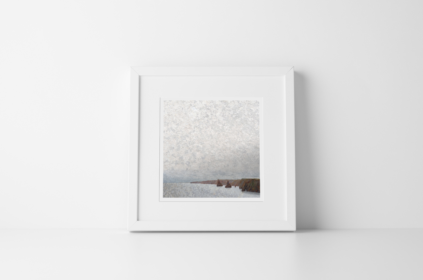 Duncansby stacks head caithness Scottish highlands stonescape digital art Lisa pouslen