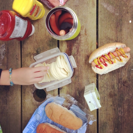 picnic hotdogs geise farm walk caithness