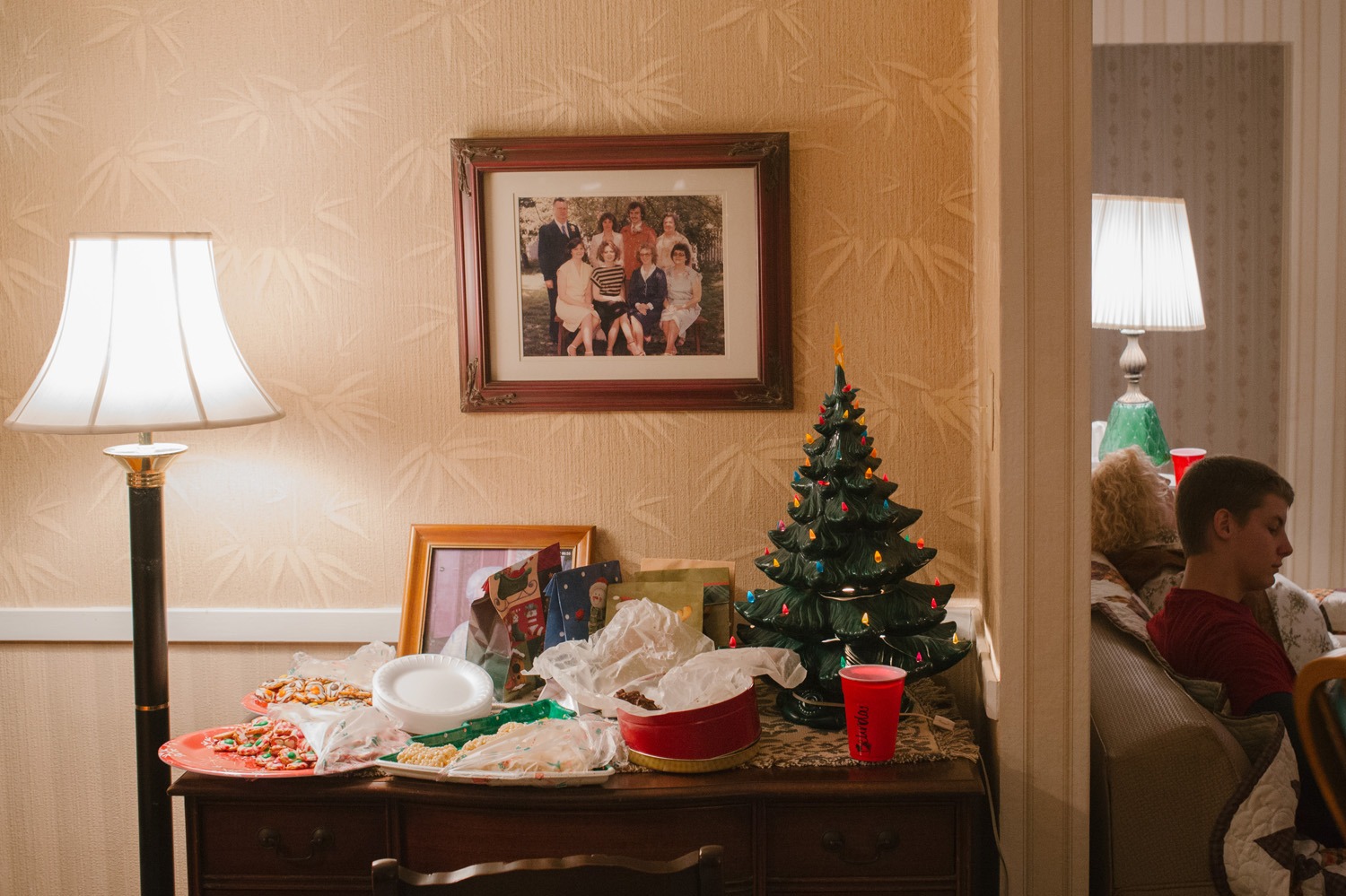 Grandma's house on Christmas Eve and the funeral on Dec. 26, 2014. (Photos by Brad Zweerink)