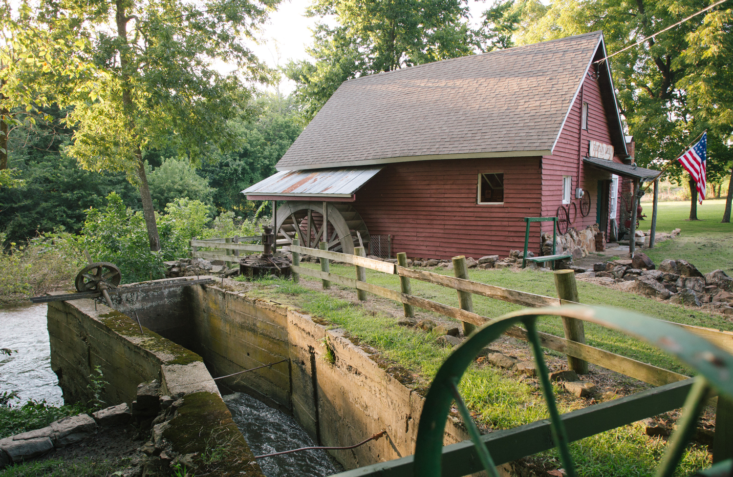 Clyde and Janet Beal's Britain Mill at Turnback Creek near Halltown, Mo. on Aug. 13, 2015. Photos by Brad Zweerink