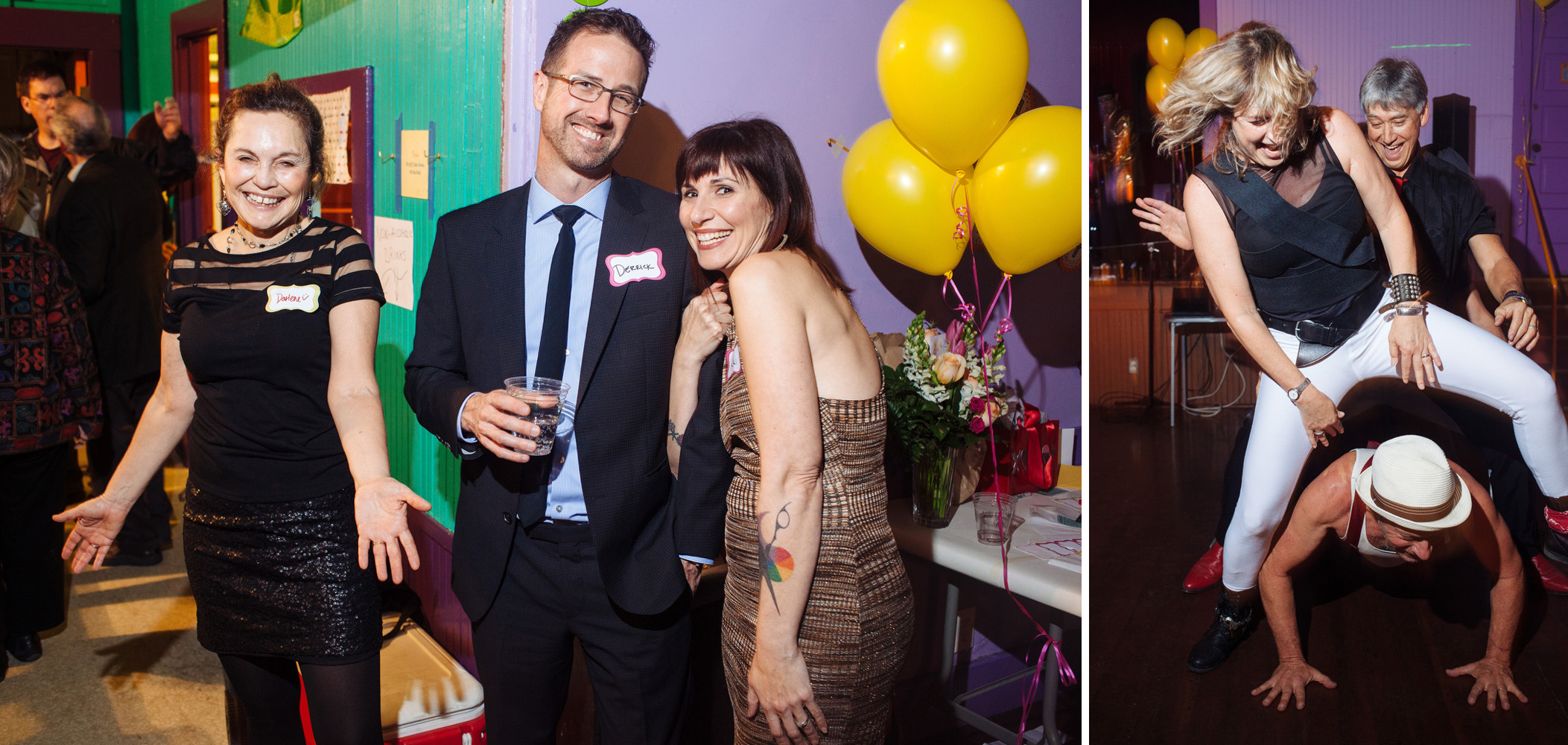 Kym's 50th birthday party at the Humanist Hall in Oakland, Calif., Feb. 26, 2016. Photos by Brad Zweerink