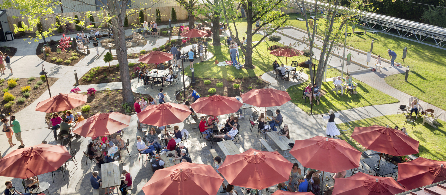 The Garden at St. James Winery and Public House Brewing Co. in St. James, Mo. on April 23, 2016. Photos by Brad Zweerink.