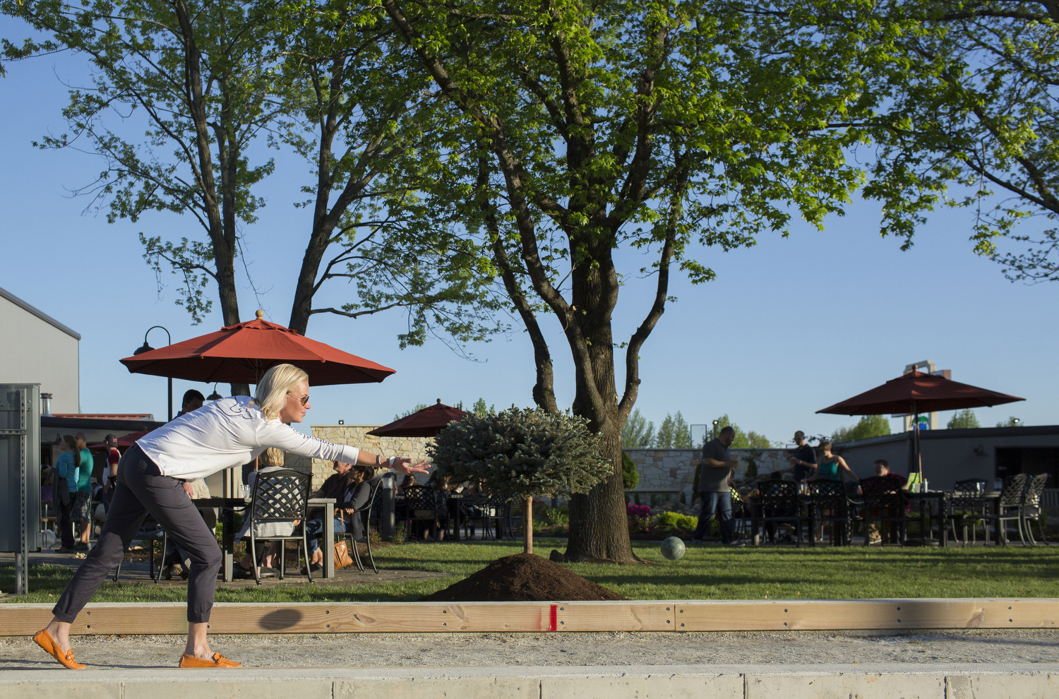The Garden at St. James Winery and Public House Brewing Co. in St. James, Mo. on April 23, 2016. Photos by Brad Zweerink.