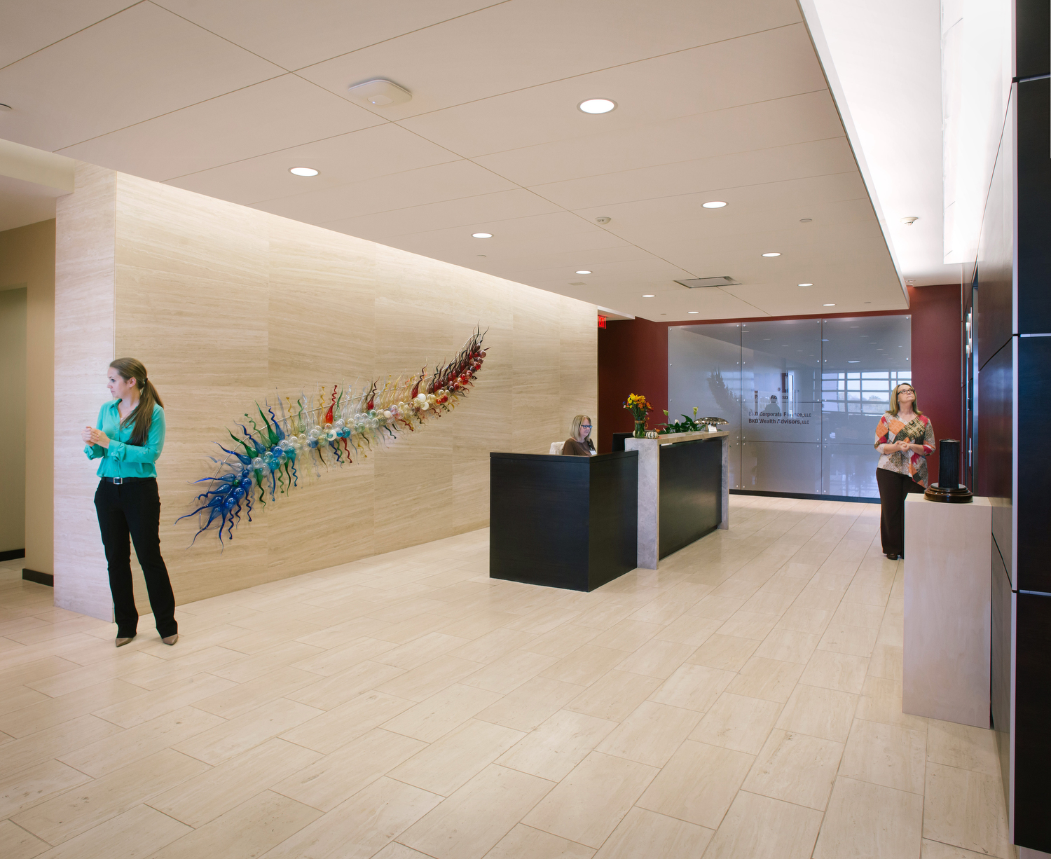 The fourth floor lobby at BKD in Springfield, Mo. on Nov. 16, 2016. Photo by Brad Zweerink.