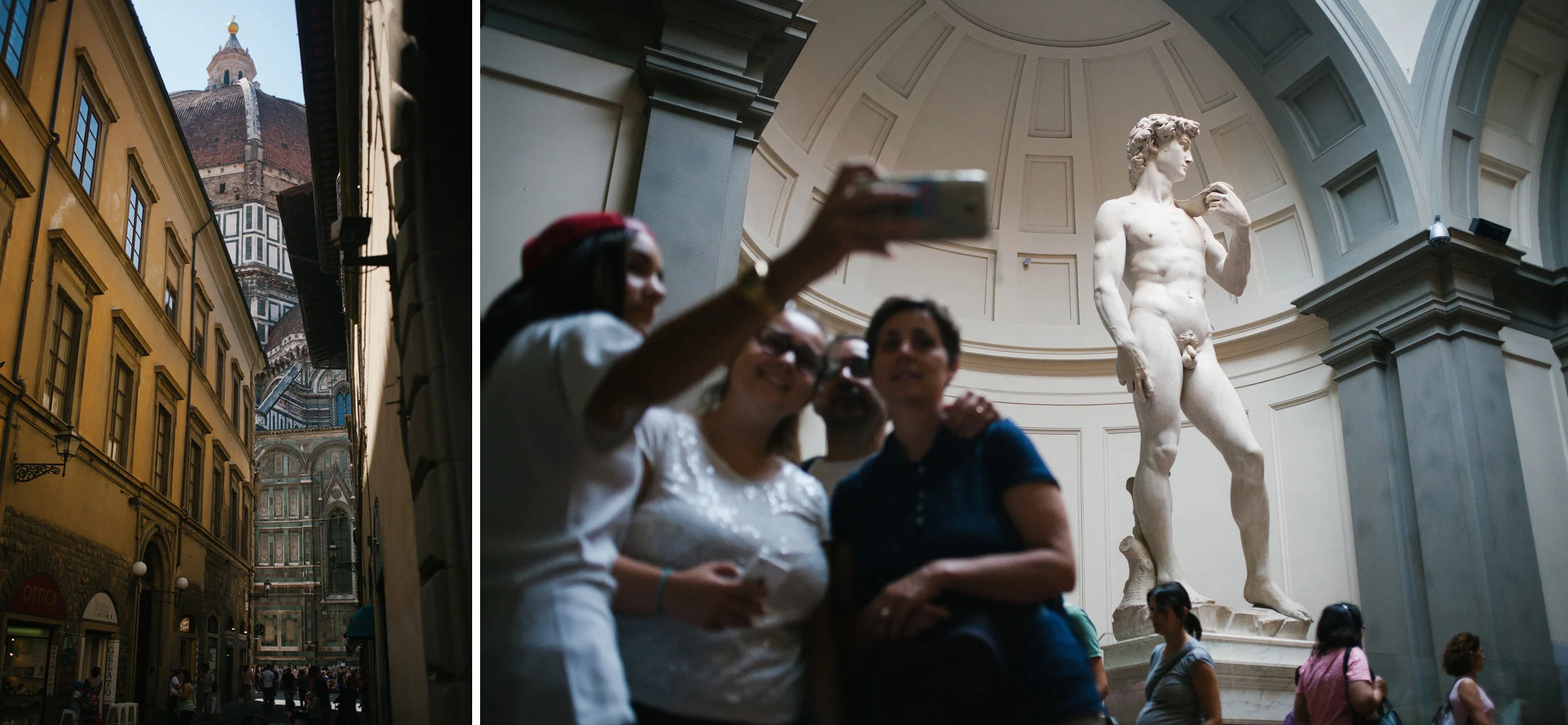The Duomo and David in Florence
