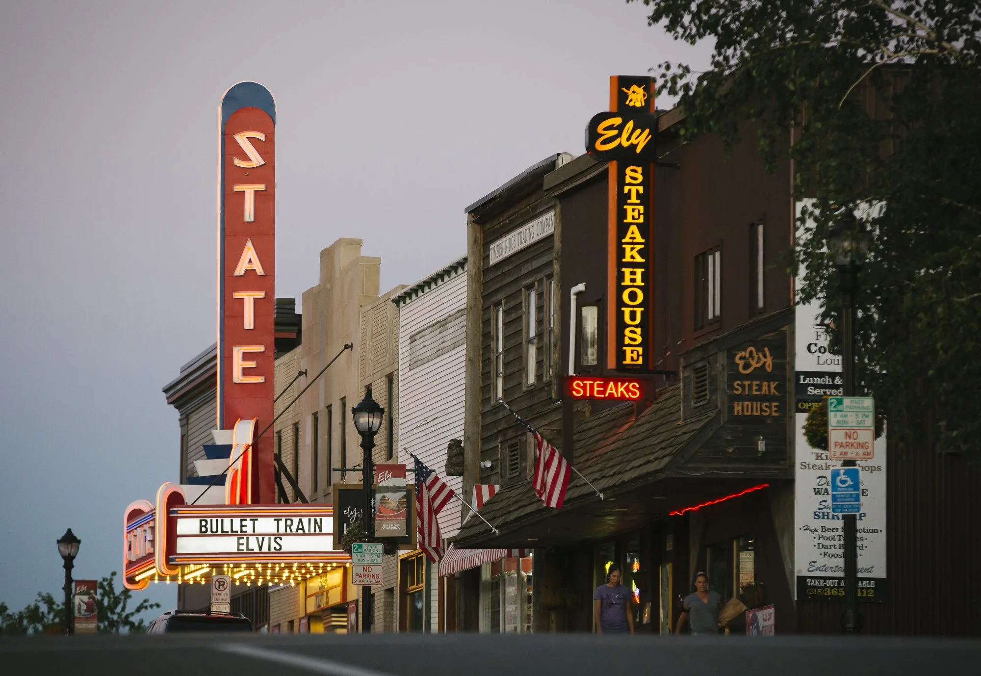  Downtown Ely, Minnesota is filled with businesses catering to tourists.  