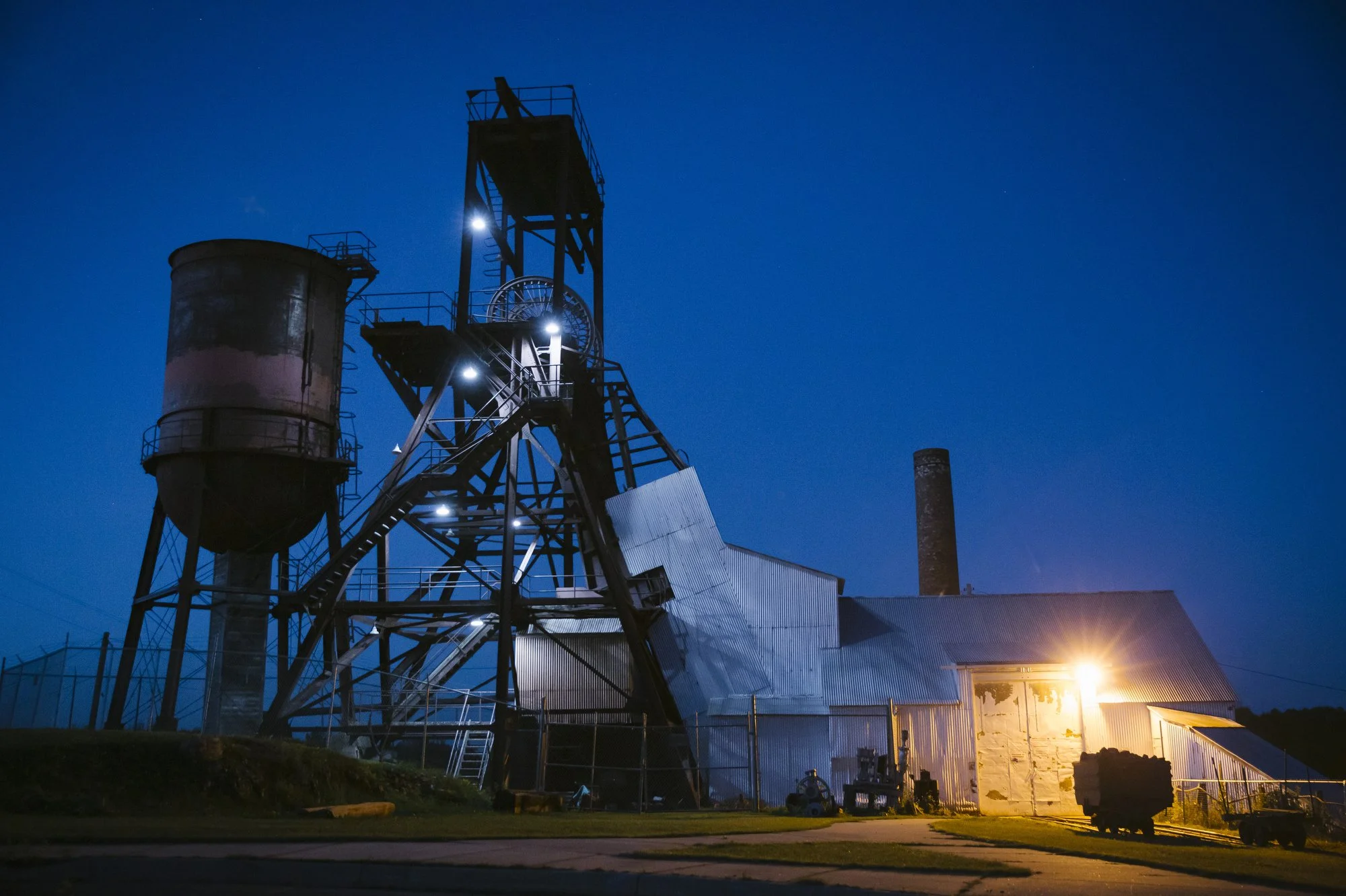  The historic Pioneer Mine in Ely, Minnesota is now a museum and a reminder of the area’s connection with the mining industry.  