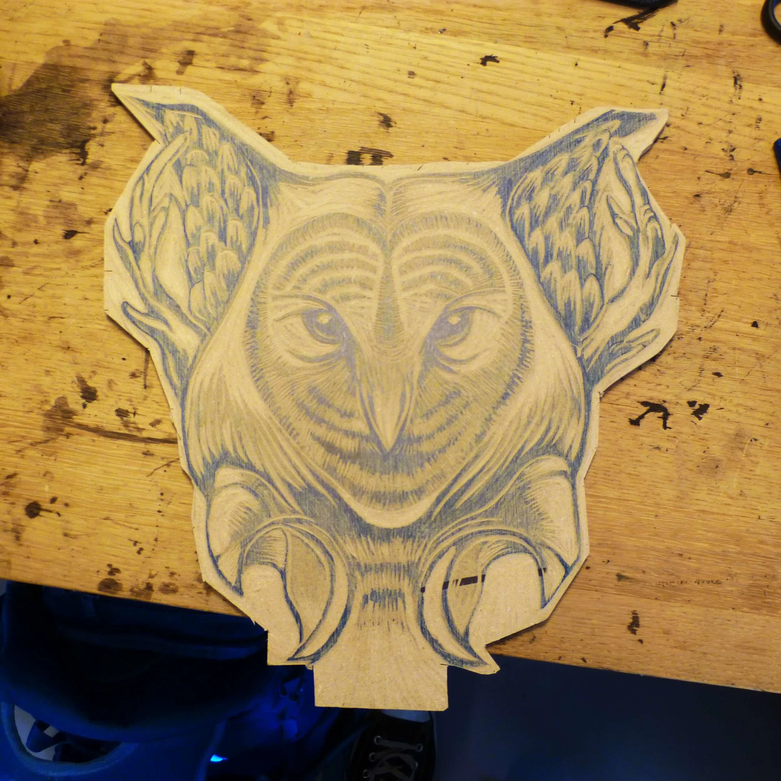 owl woodcut plate_franky dmiedo.jpg